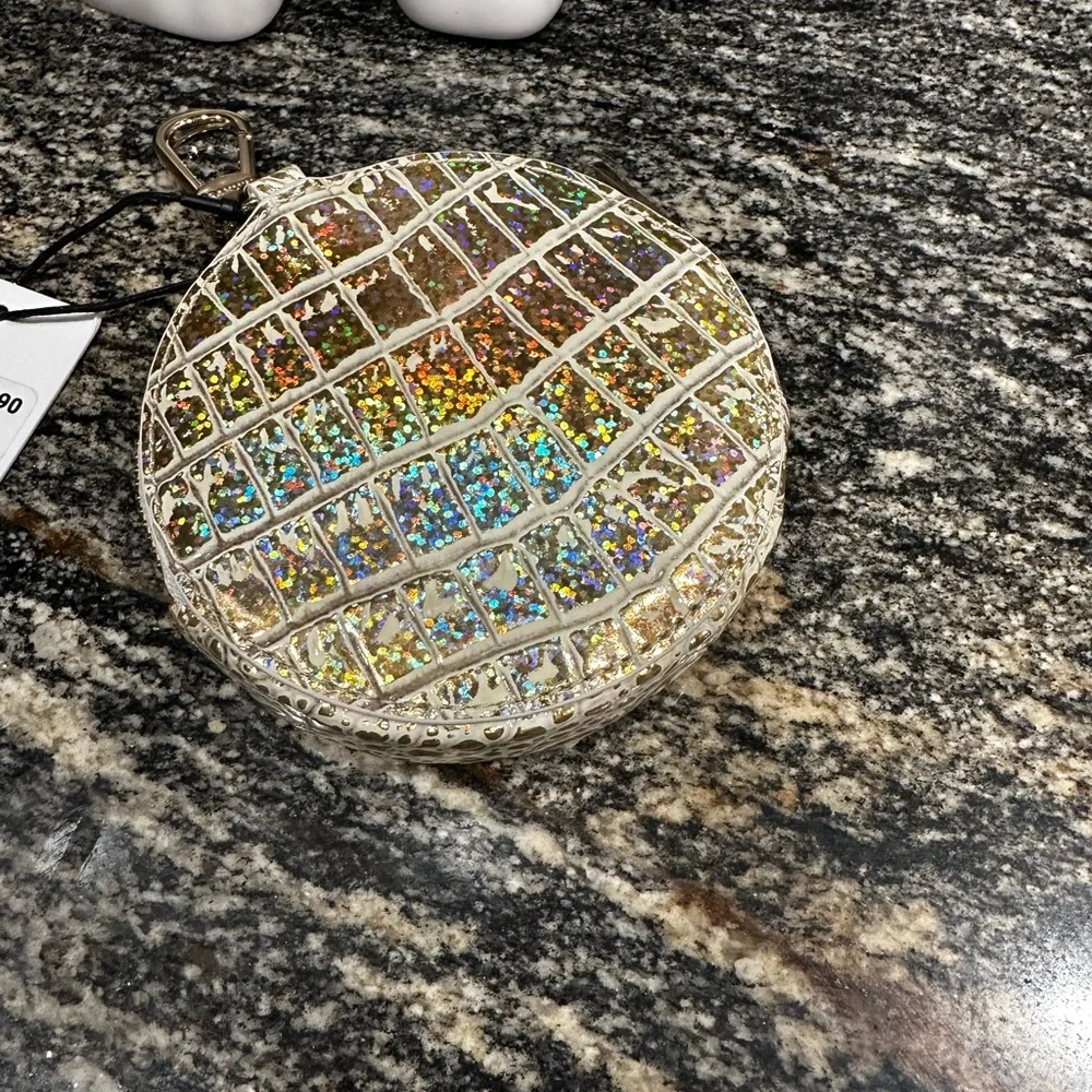 ✨💎BNWT💎✨BRAHMIN CIRCLE MELBOURNE HOLOGRAM LEATHER COIN PURSE - Picture 4 of 9
